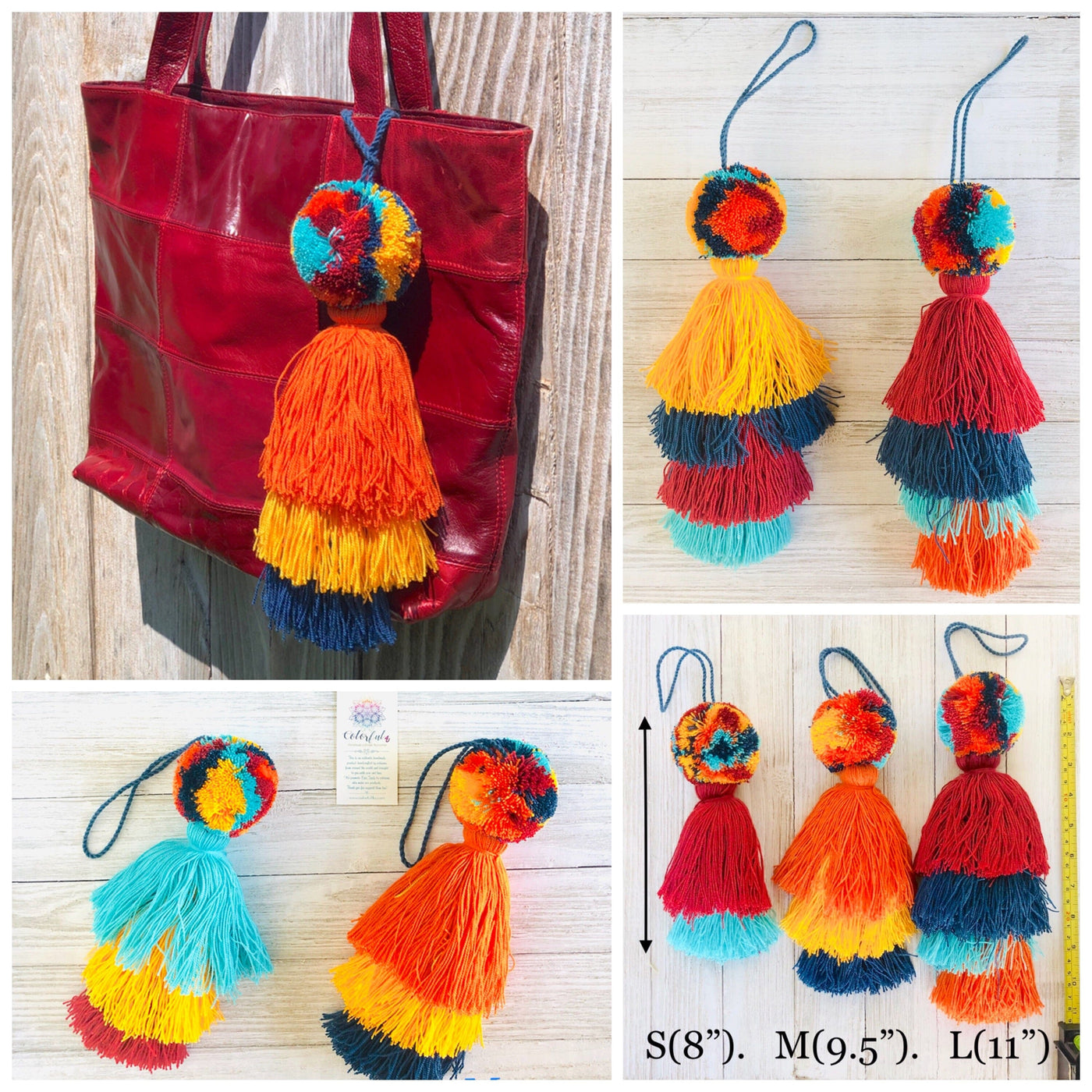 Colorful Tassel Bag Charms