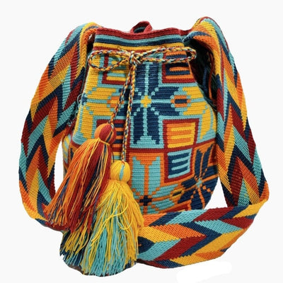 Star Pattern Crossbody Crochet Bag | Bohemian Bags for women |Summer Boho Beach Bag