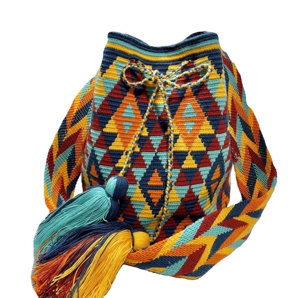 Navajo Crossbody Crochet Bag | Bohemian Bags for women |Summer Boho Beach Bag