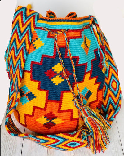 Summer Colors Crossbody Crochet Bag | Bohemian Bags for women | Summer Boho Bag |Wayuu