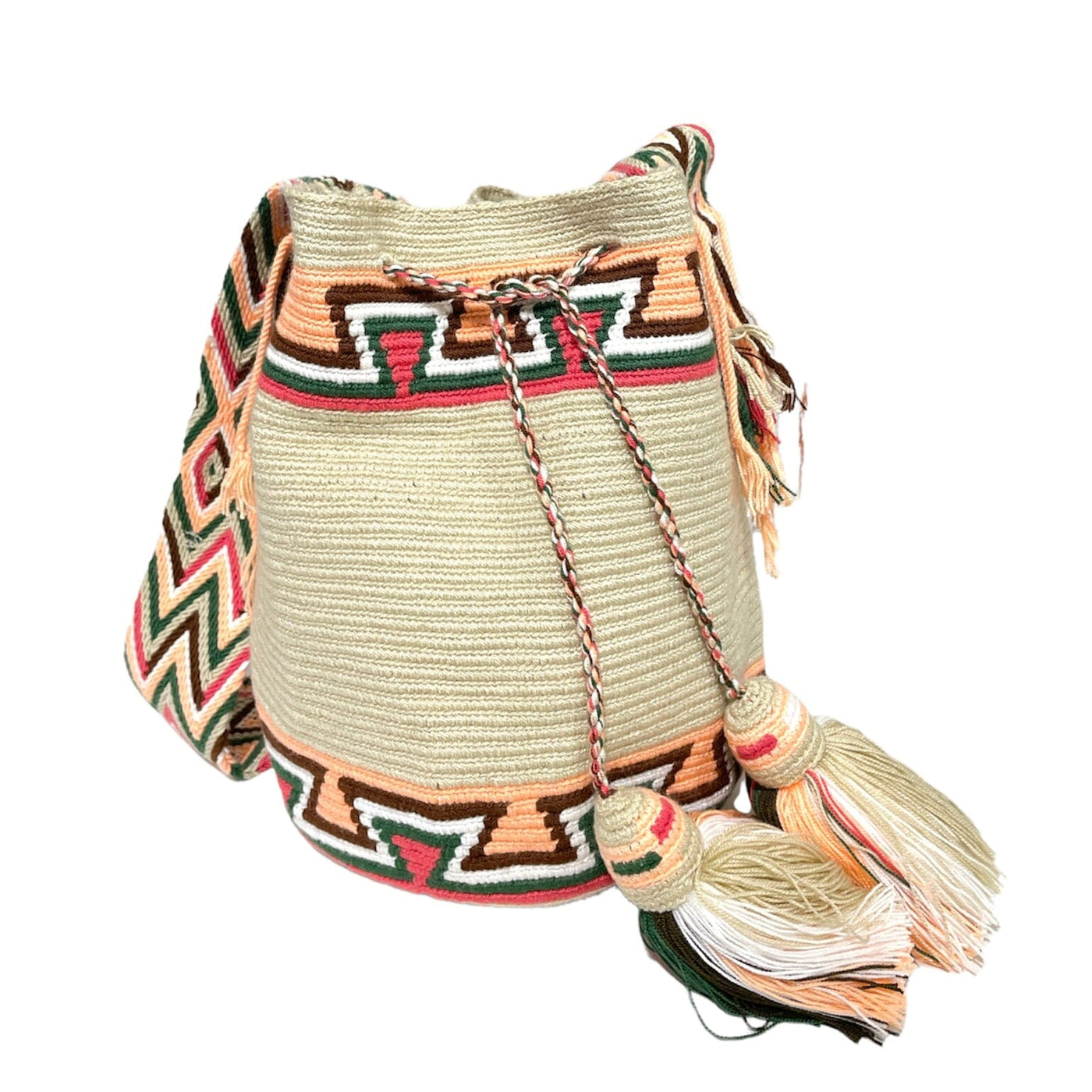 Best Beige Crochet Bag for Fall | Crossbody Bohemian Handbag | Boho Purse | Colorful 4u