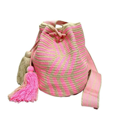 Pink - Neutral Bag for spring | Crossbody Casual Bag | Medium Boho Bag | Colorful 4U