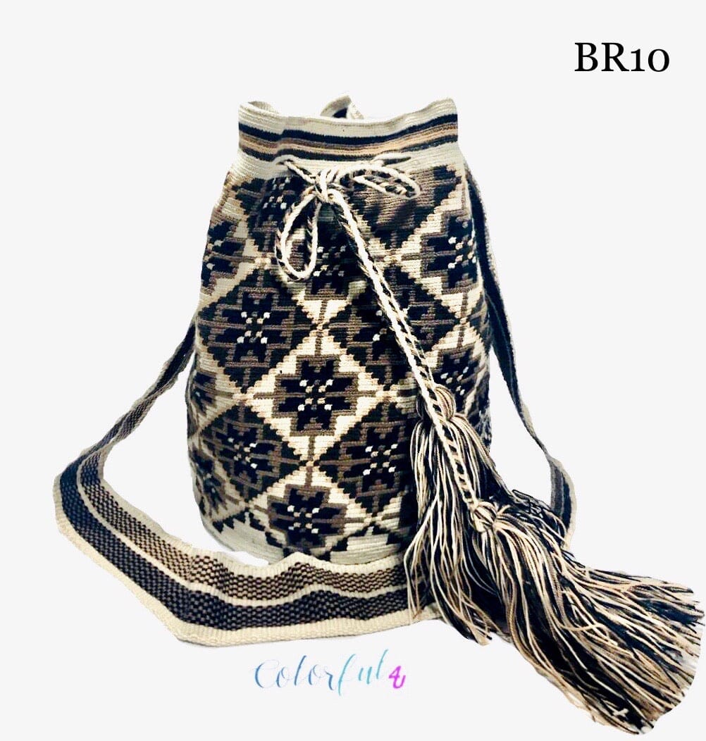 Snow flakes Crochet Pattern| Brown Casual Bag | Bohemian Crossbody Bag | Earth Tones Boho Purses | Colorful 4U