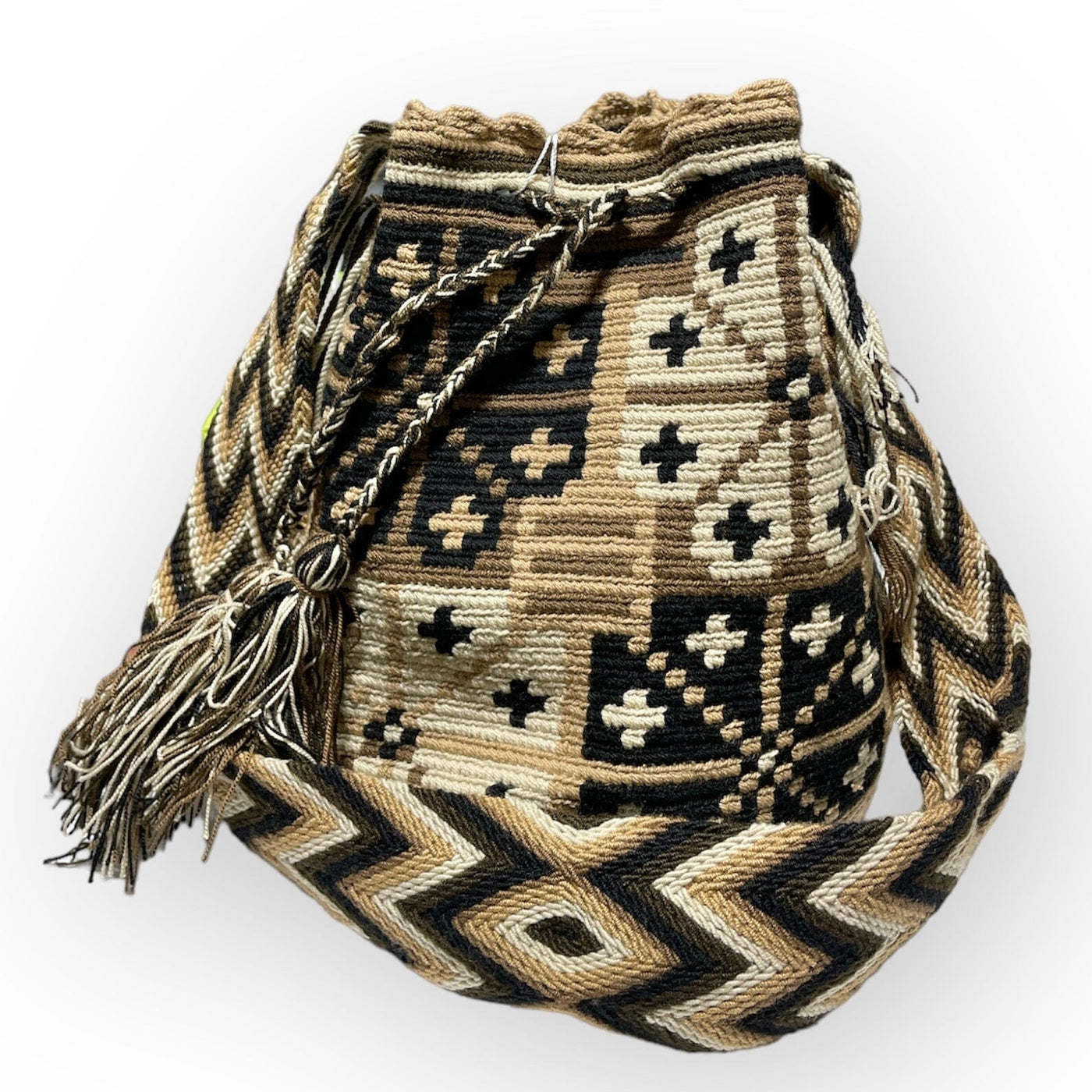 Earth Tones Crochet Bags | Fall Colors | Large Special Edition Crochet Boho Bag - Crossbody/Shoulder Bucket Bag BR16 Winter Flowers 