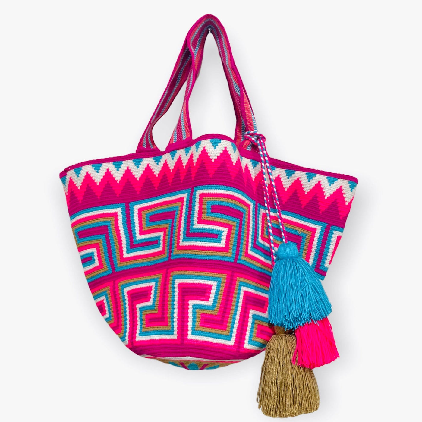 Pink Summer Tote Bag | Beach Tote Bag for summer | Crochet Tote Bag