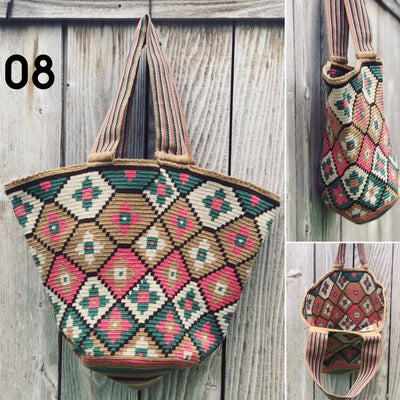 Boho Colors Summer Tote Bag | Beach Tote Bag for summer | Crochet Tote Bag | Colorful 4u