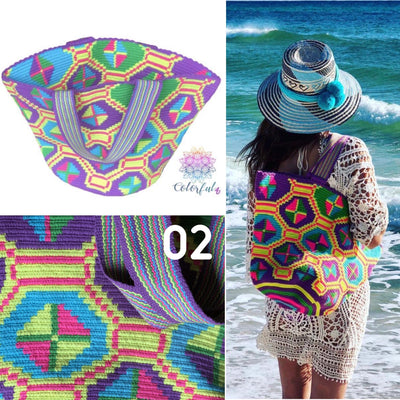 Purple Summer Tote Bag | Beach Tote Bag for summer | Crochet Tote Bag | Colorful 4u