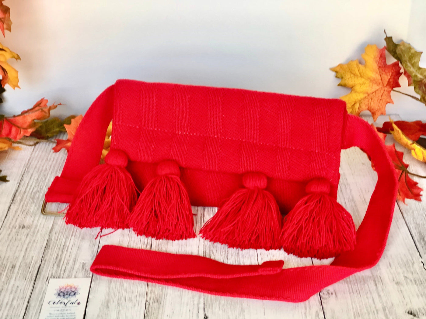 Scarlet Hand-Woven Fanny Packs | Handmade Bumbags -Travel Waist Bags for women