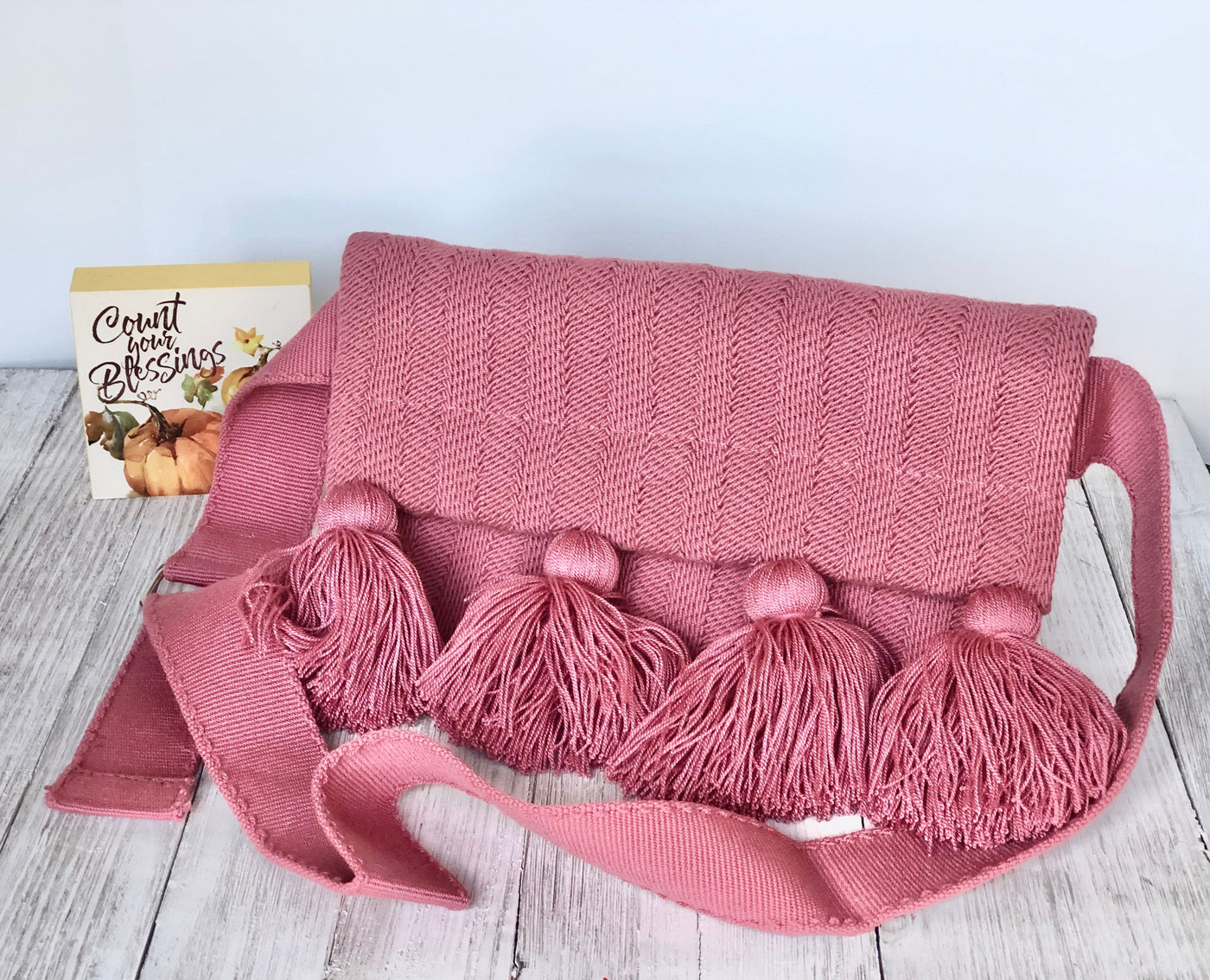 Rose Pink Hand-Woven Fanny Packs | Handmade Bumbags -Travel Waist Bags for women