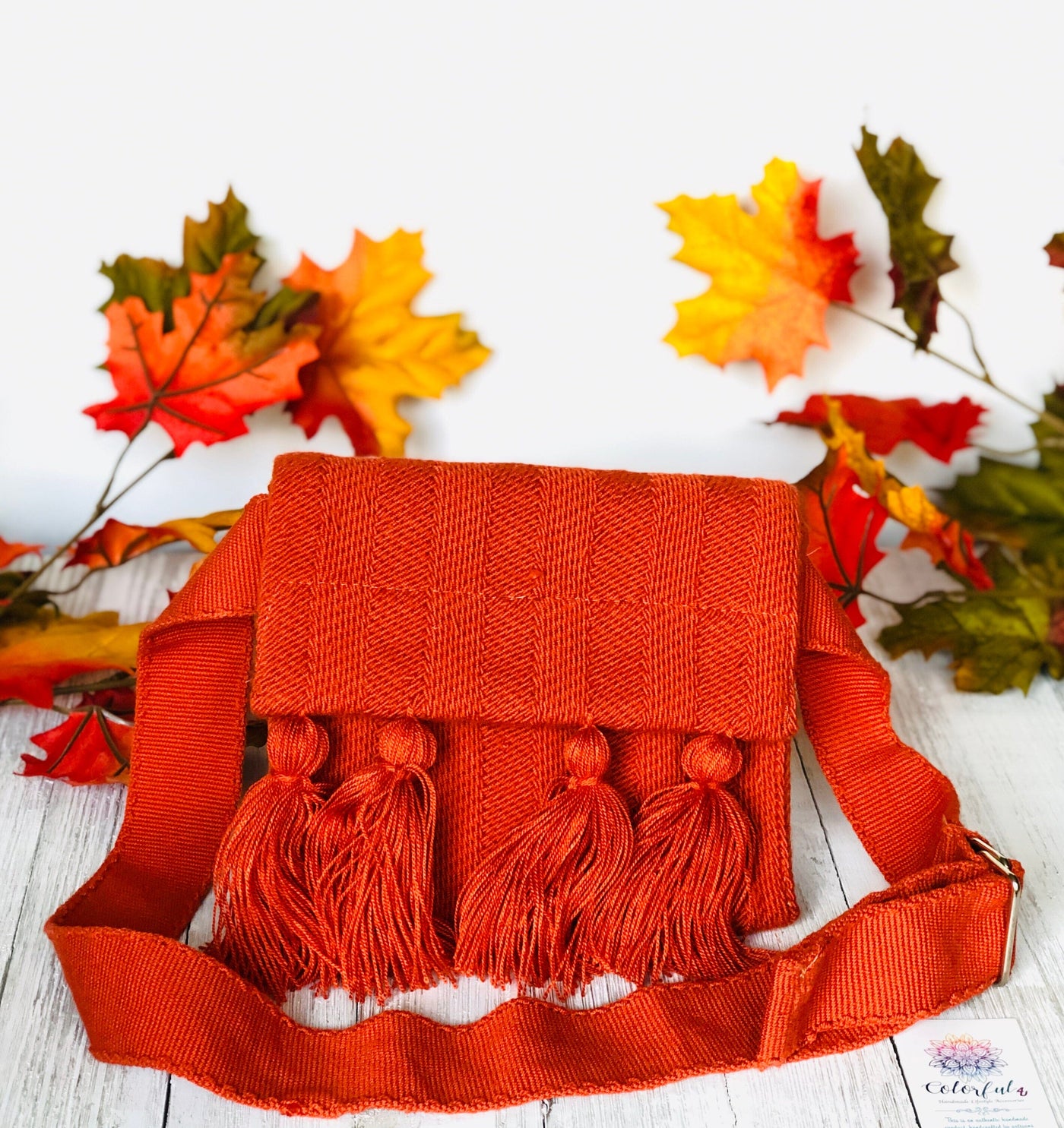 Rust Hand-Woven Fanny Packs | Handmade Bumbags -Travel Waist Bags for women