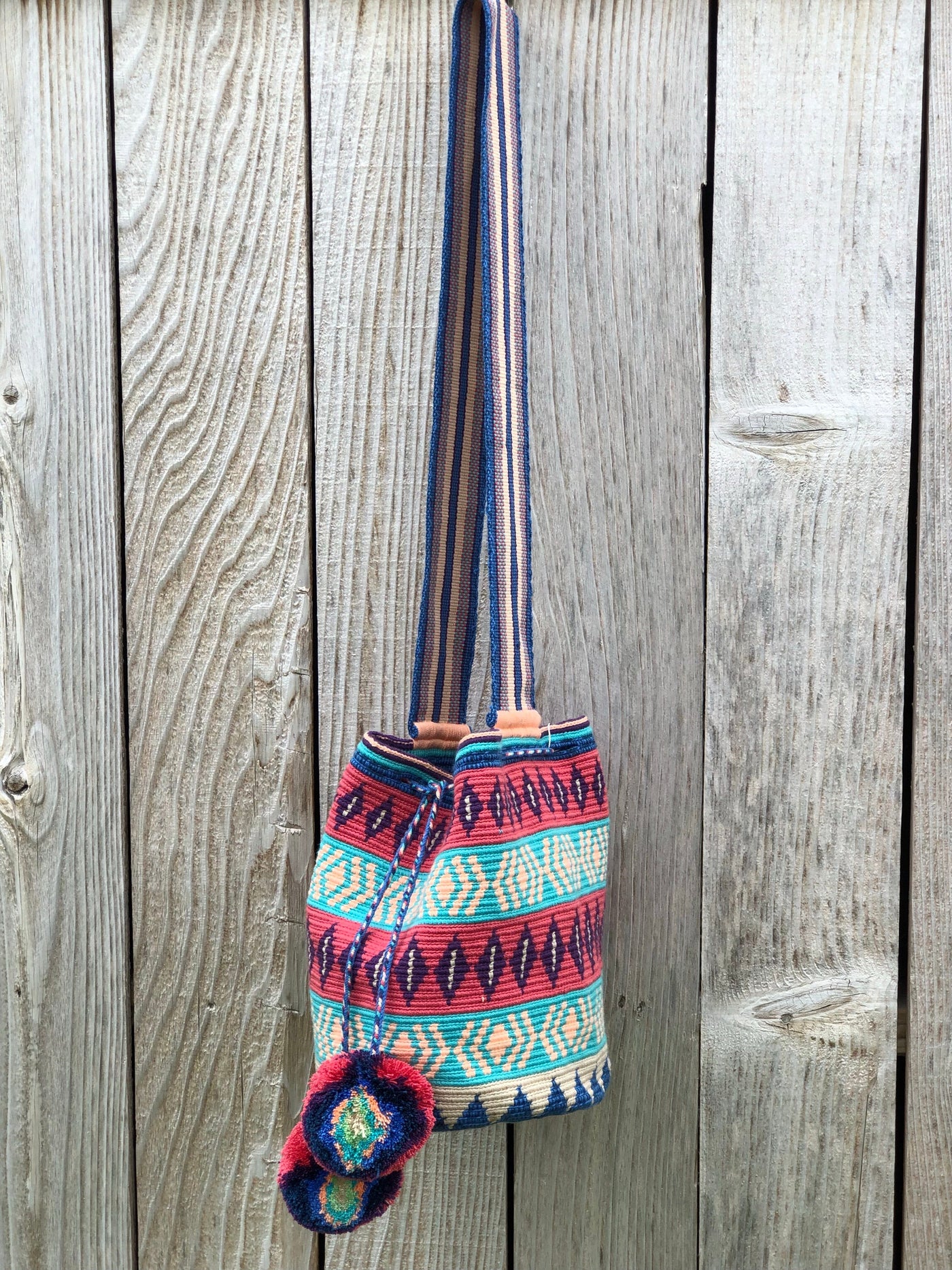 Crossbody Crochet Bag | Spring Colors Crossbody Bag | Bohemian Handbag | Colorful 4U