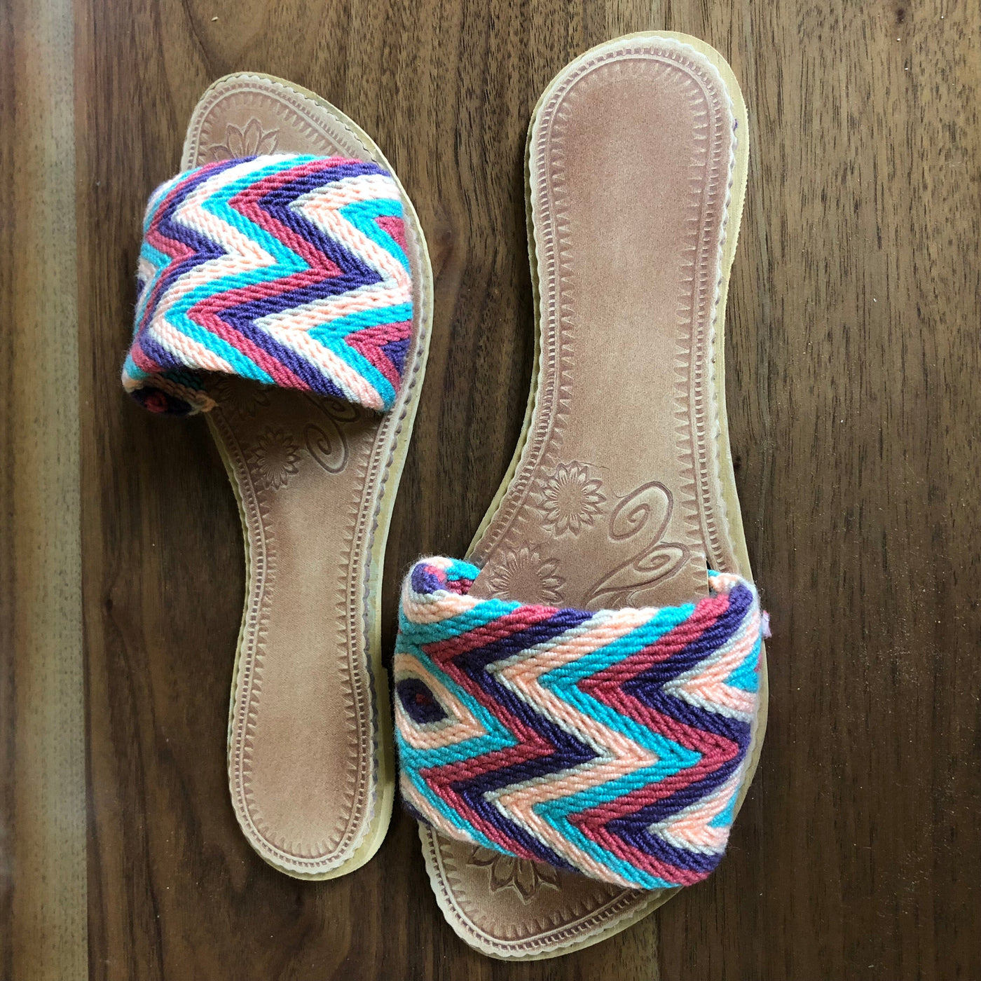 Colorful4U Cute Summer Sandals for women | Purple-Lavender Flat Sandals Handwoven