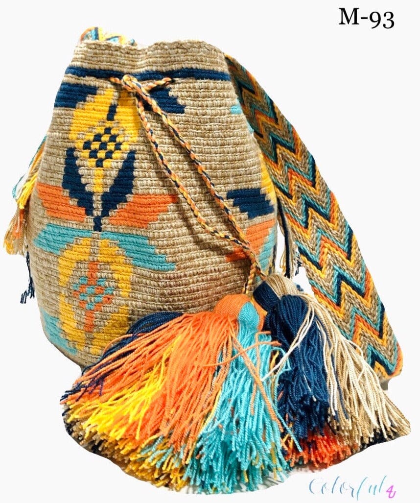 Nude Boho Beach Bag | Crossbody Spring/summer crochet bag | Colorful 4U