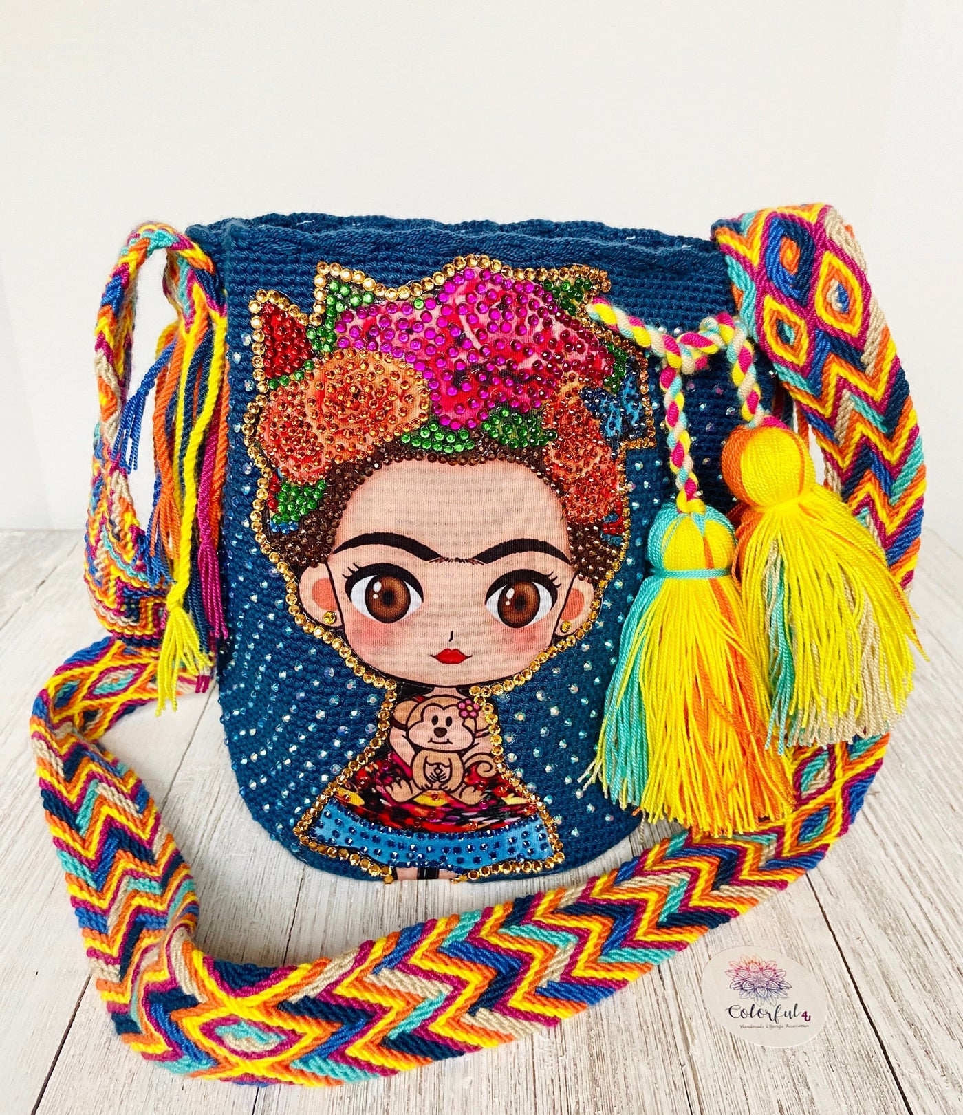 Frida Kahlo Tote Bag - Colors & Cocktails