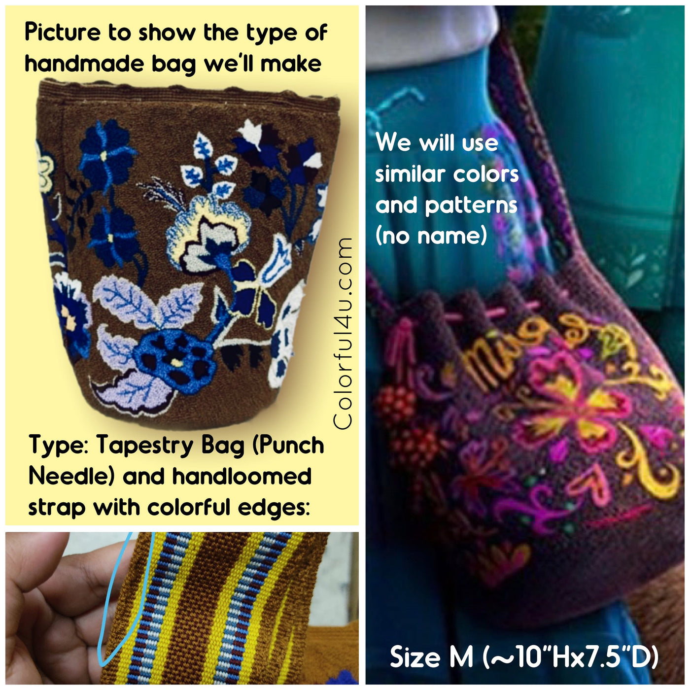 Preorder Mirabel Bag from Encanto disney movie | Colorful 4u version of Colombian Wayuu Mochila bag inspired on Mirabel's Bag in the movie 
