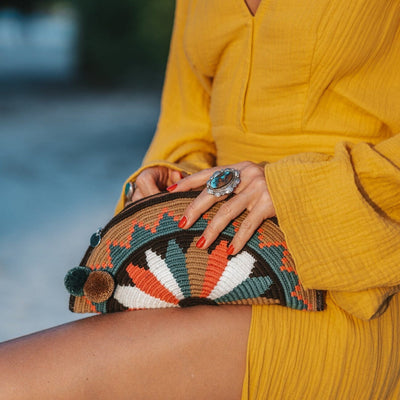 Bohemian Clutch | Neutral Clutch Bags | Unique Gift for women | Colorful 4U