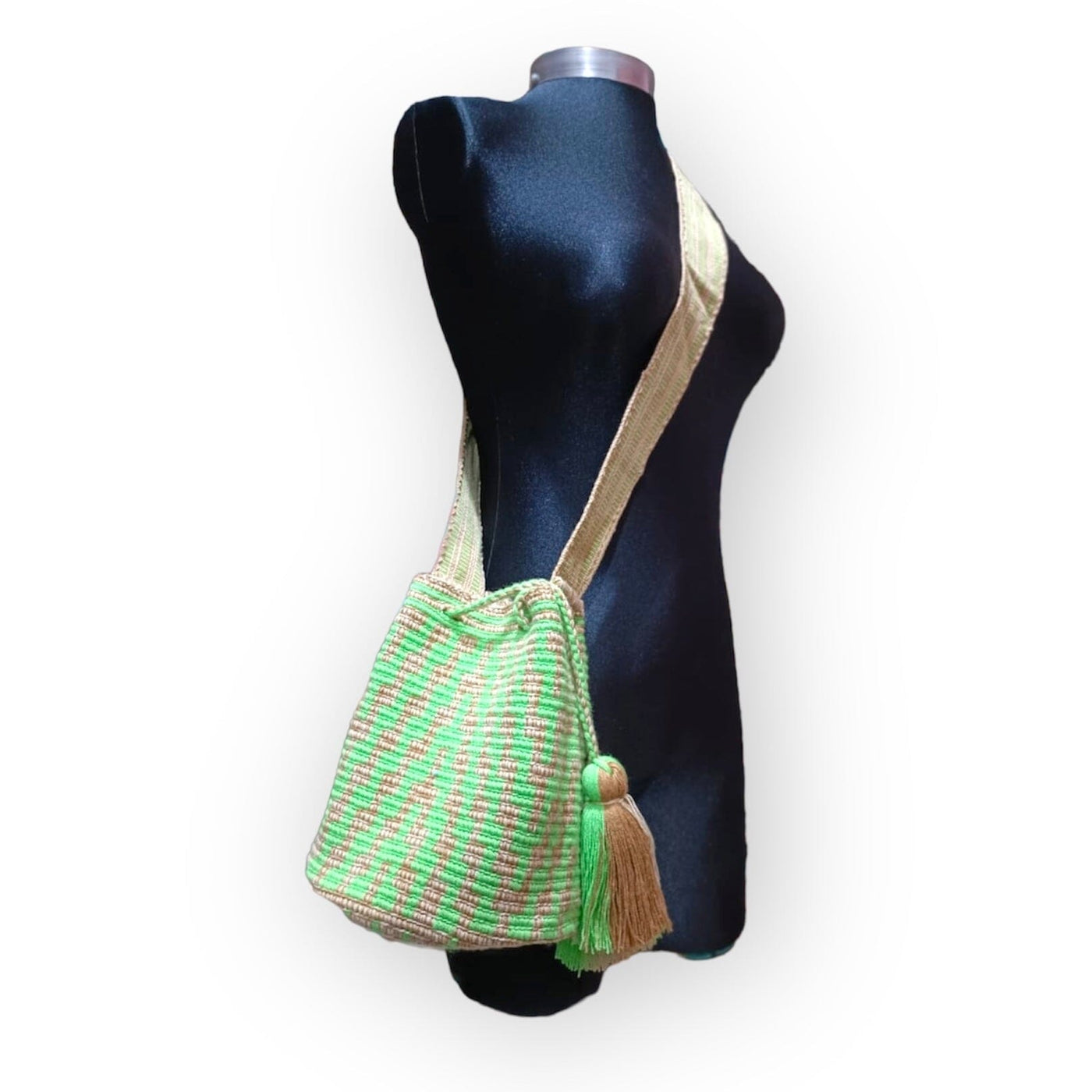 Mint Green  Casual Crossbody Bag for women | Medium Spring Bohemian Purse - M by Colorful 4U