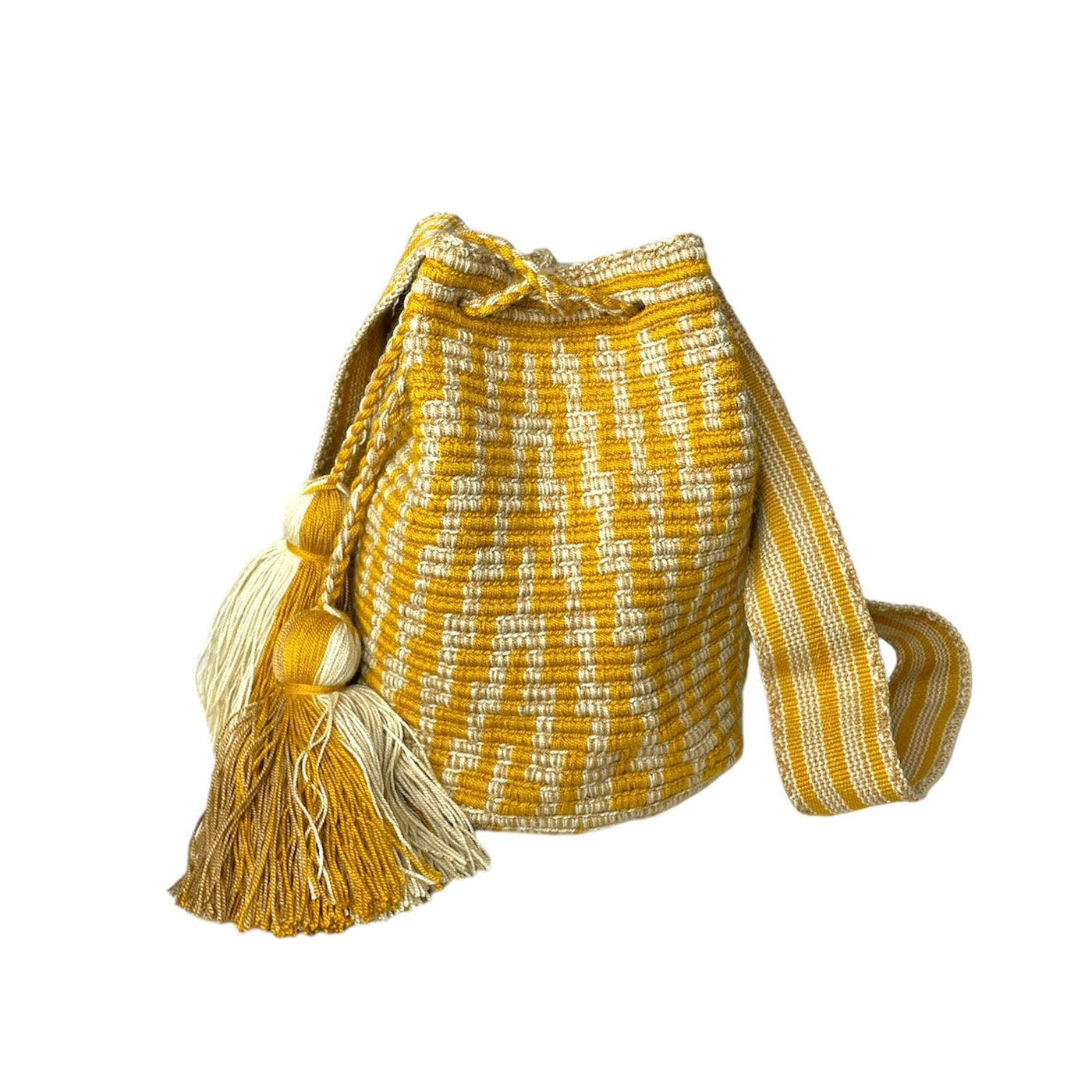 Mustard Yellow Casual Crossbody Bag for women | Medium Spring Bohemian Purse | Colorful 4U