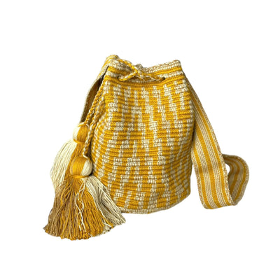 Mustard Yellow Casual Crossbody Bag for women | Medium Spring Bohemian Purse | Colorful 4U
