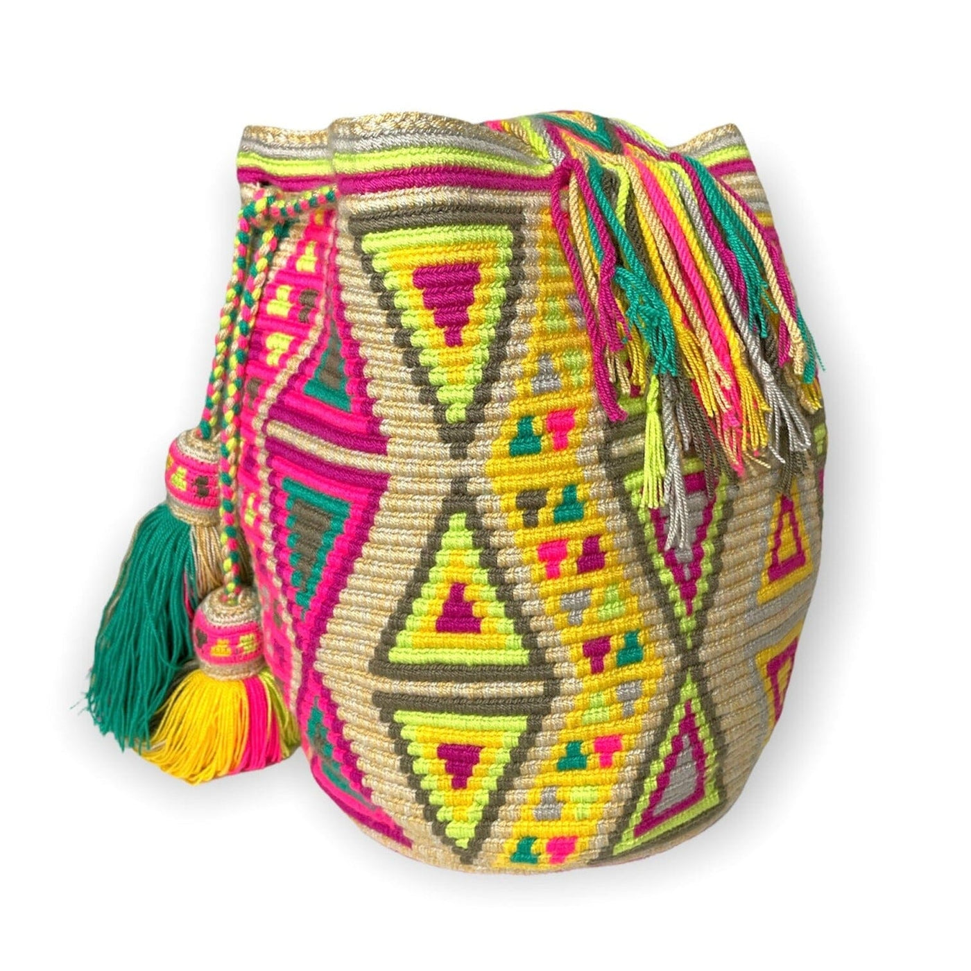 Neutral and Colorful Bohemian Bag | Crossbody Beach Bag | Summer Crochet Purse | Colorful 4U