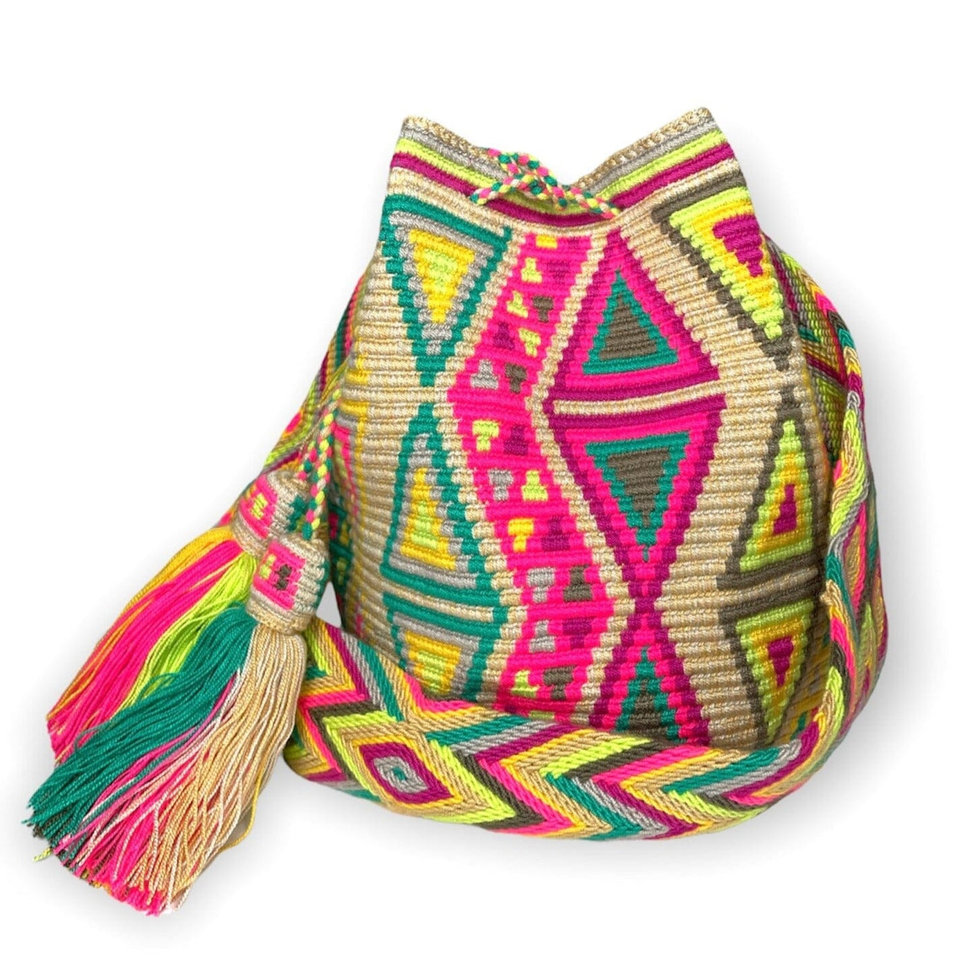 Triangle crochet pattern Bohemian Bag | Crossbody Beach Bag | Summer Crochet Purse | Colorful 4U