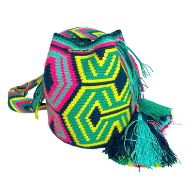 Summer Colors | Neon Boho Beach Bag for summer | Medium Colorful Crossbody Purse | Colorful4U
