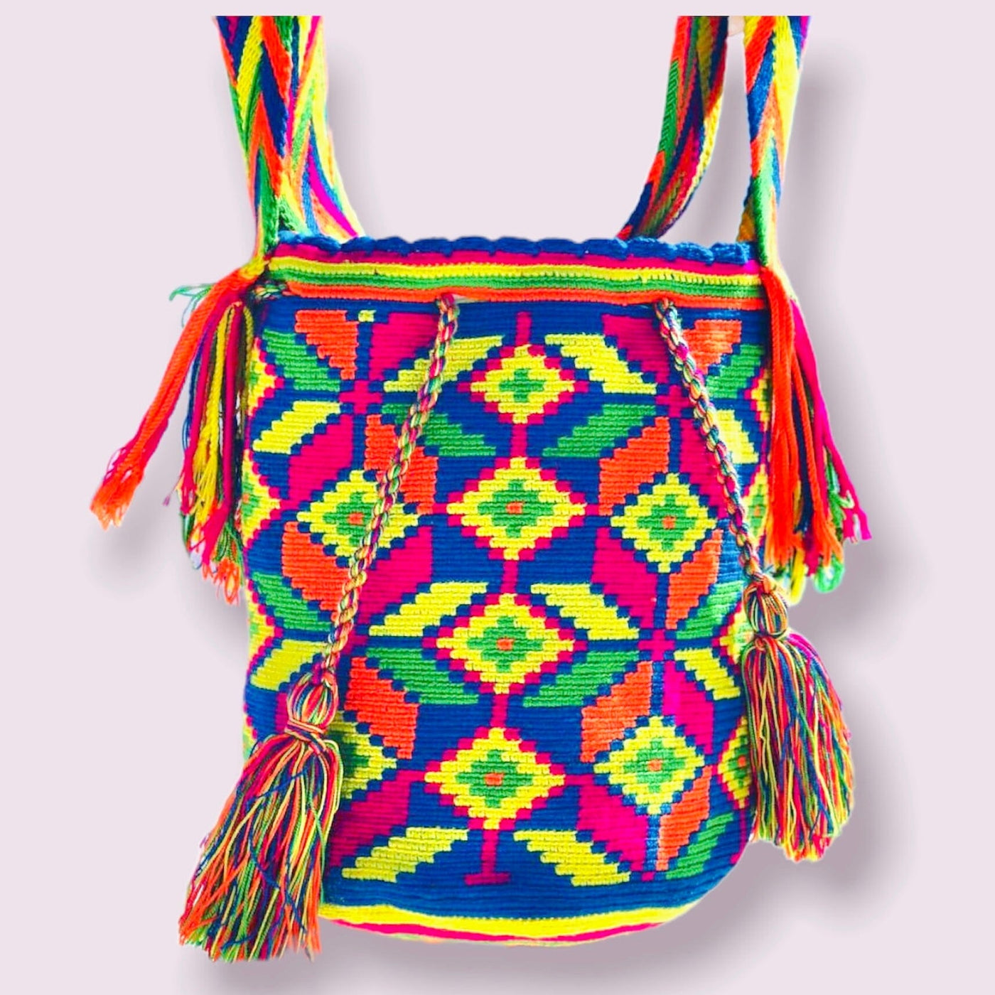 Neon Beach Bag for Summer | Crochet Beach Bag | Colorful4U