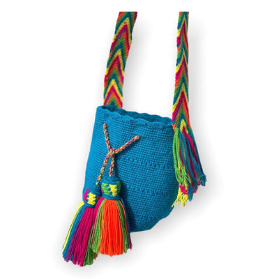 Blue Beach Bag for summer vacation | Small Cute Bag for girls | Colorful 4U