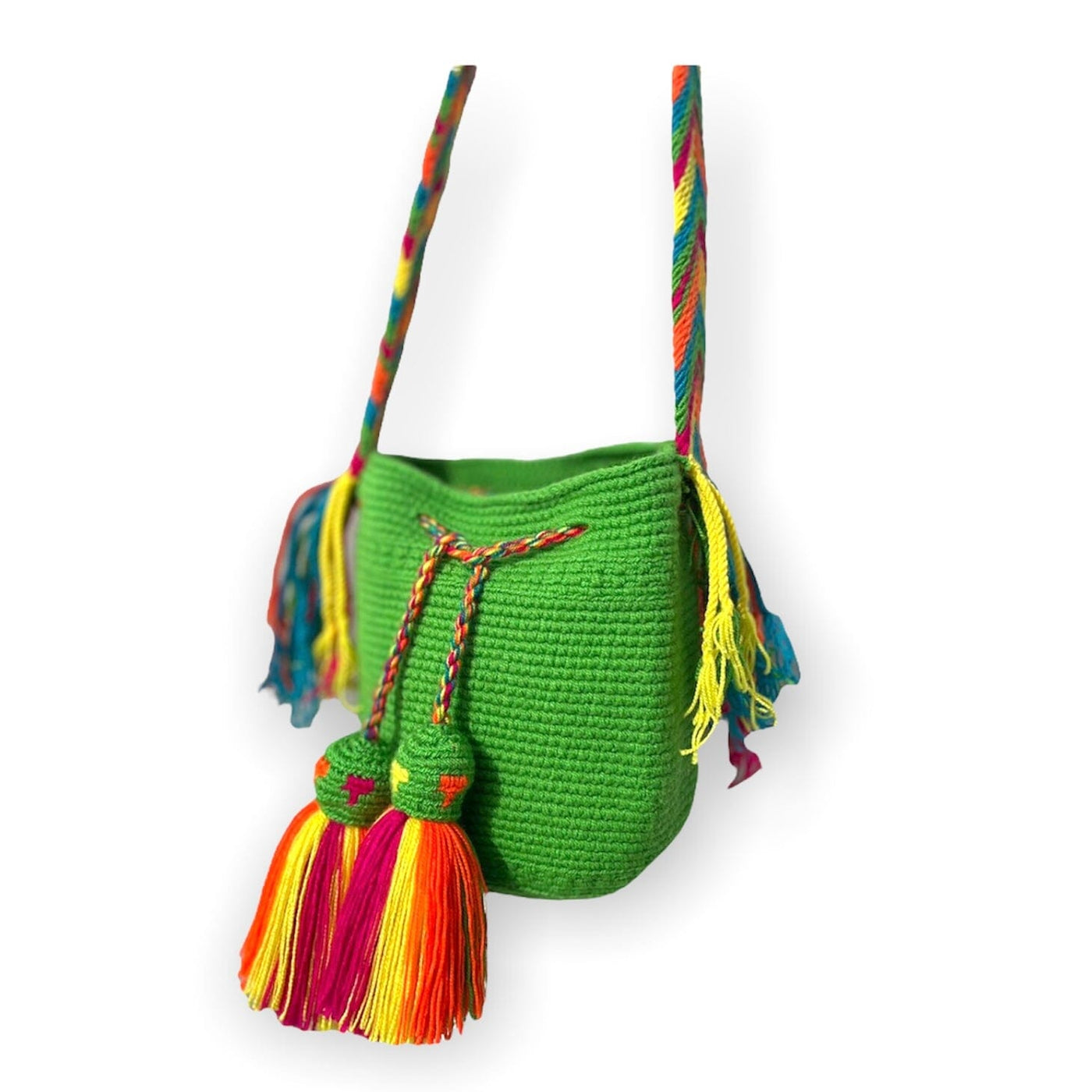 Green Beach Bag for summer vacation | Small Cute Bag for girls | Colorful 4U