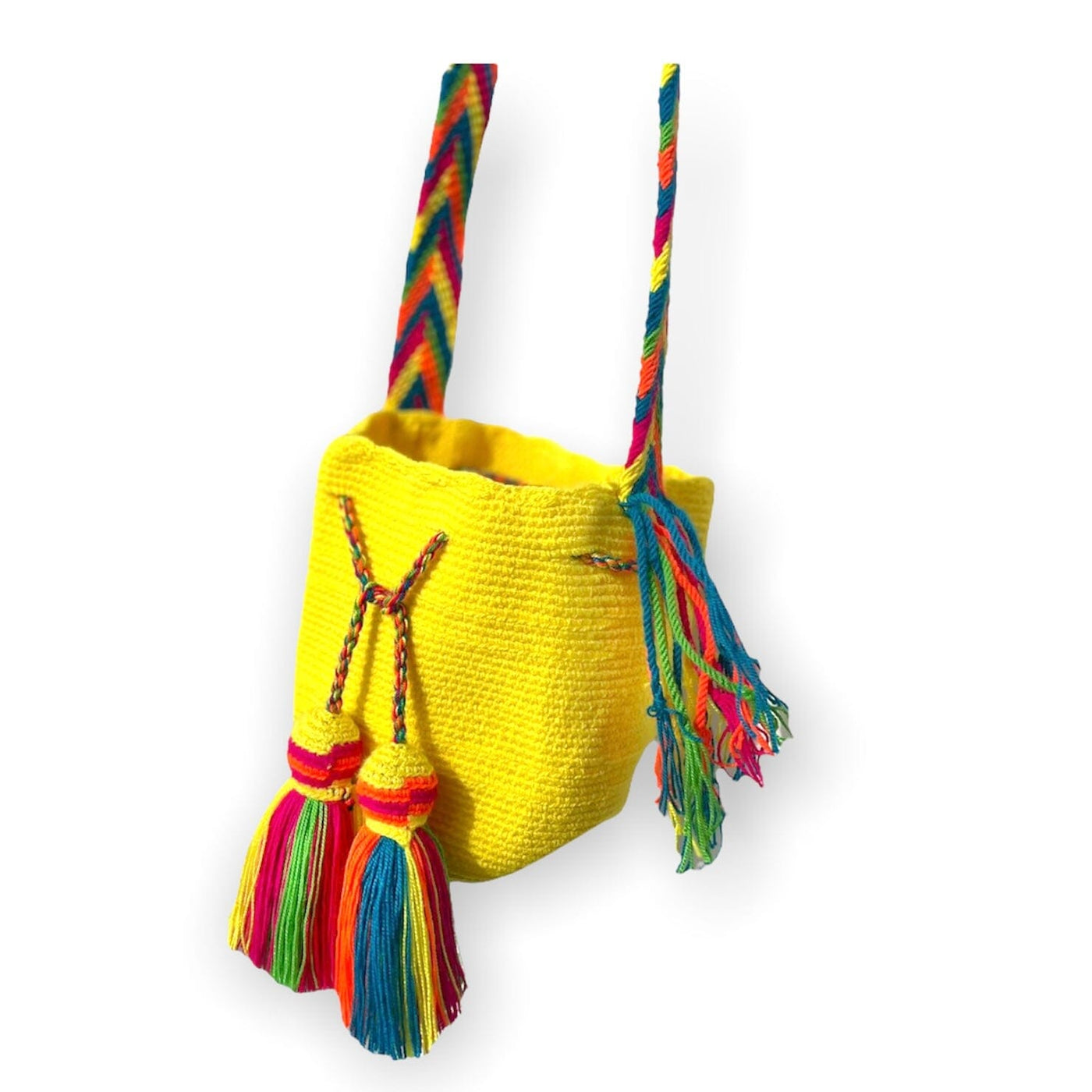 Yellow Beach Bag for summer vacation | Small Cute Bag for girls | Colorful 4U