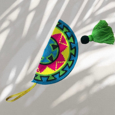 Shop Neon Clutch Bags | Crochet Clutch Purse | Bohemian Clutch for Summer | Colorful 4u