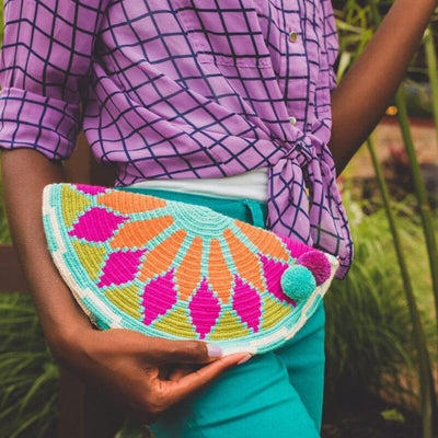 Wearing a Clutch Bags | Crochet Clutch Purses | Bohemian Clutch | Summer Clutch