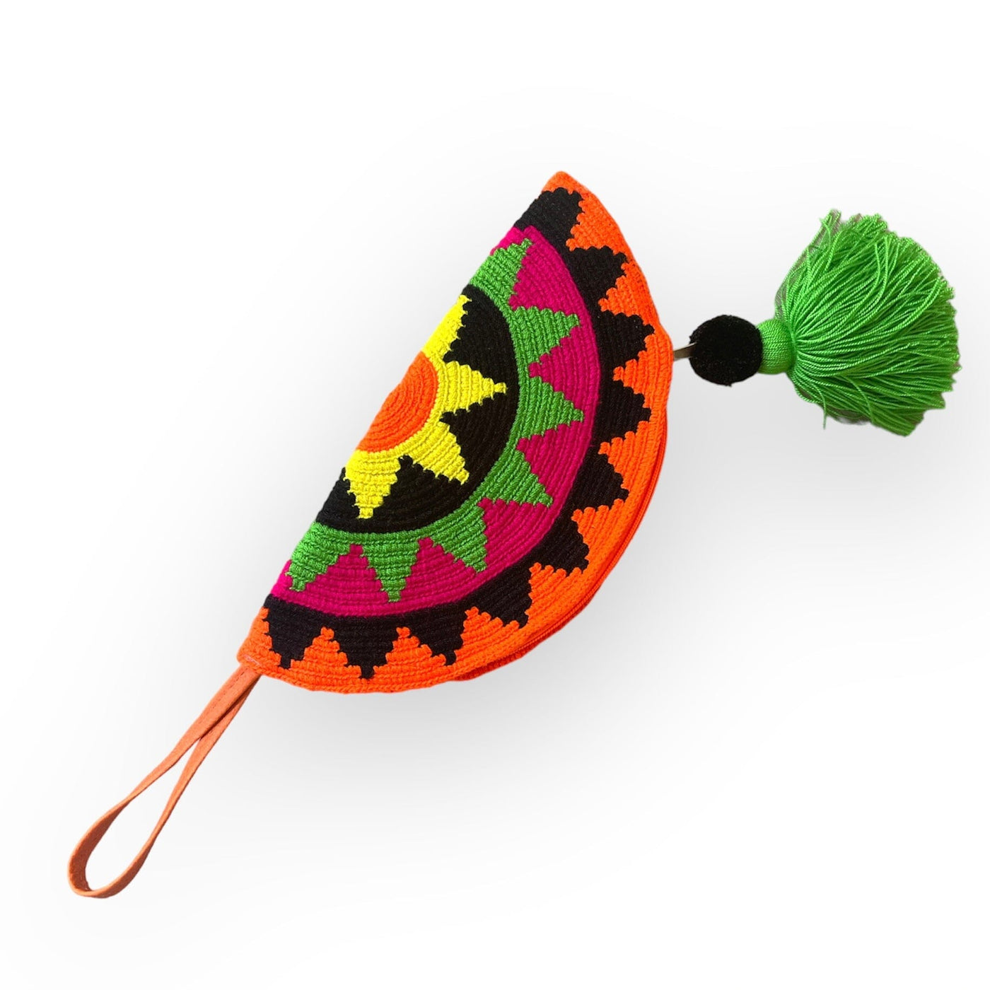 Orange Neon Clutch Bags | Crochet Clutch Purse | Bohemian Clutch for Summer | Colorful 4u