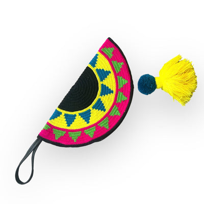 Yellow Neon Clutch Bags | Crochet Clutch Purse | Bohemian Clutch for Summer | Colorful 4u