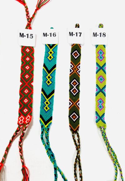 New Arrivals | Colorful Friendship Bracelets | Macrame (XS-L) Handwoven Bracelets M17 