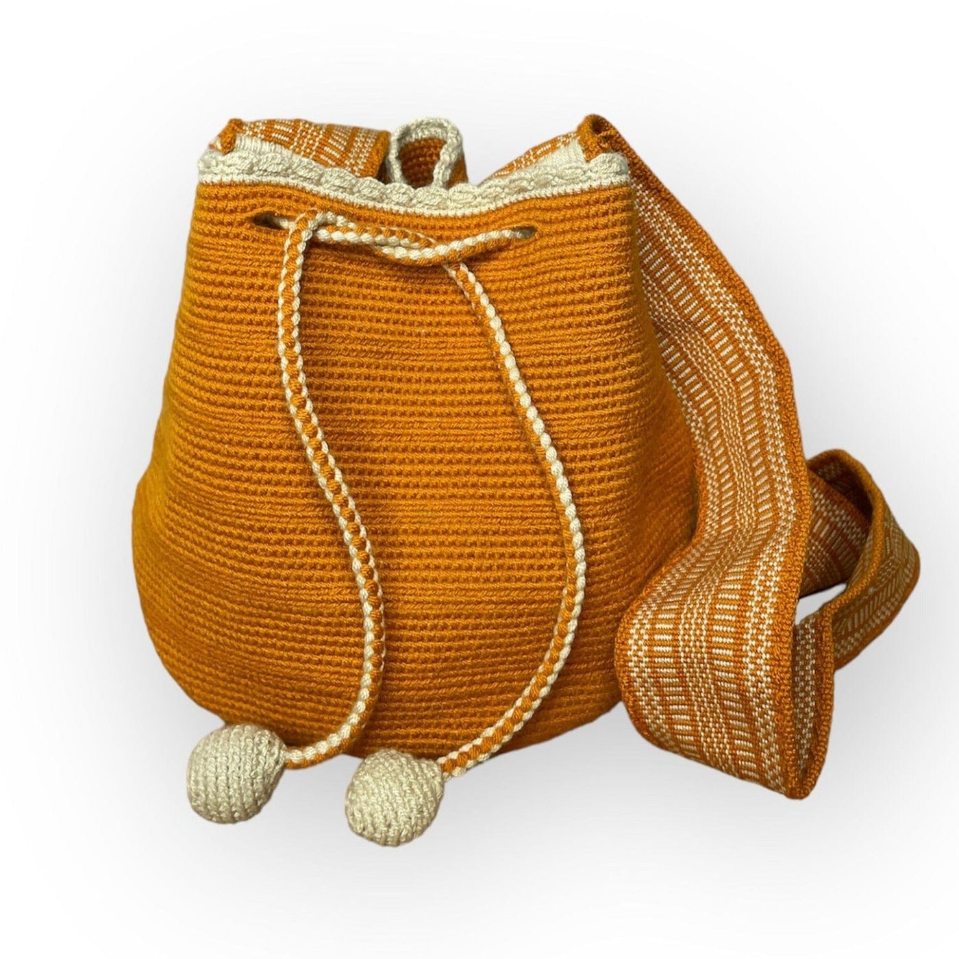 Solid Mustard Color | New Fall Medium Crochet Bags | Crossbody Wayuu Bag | Cute Teen Purses | Colorful4U