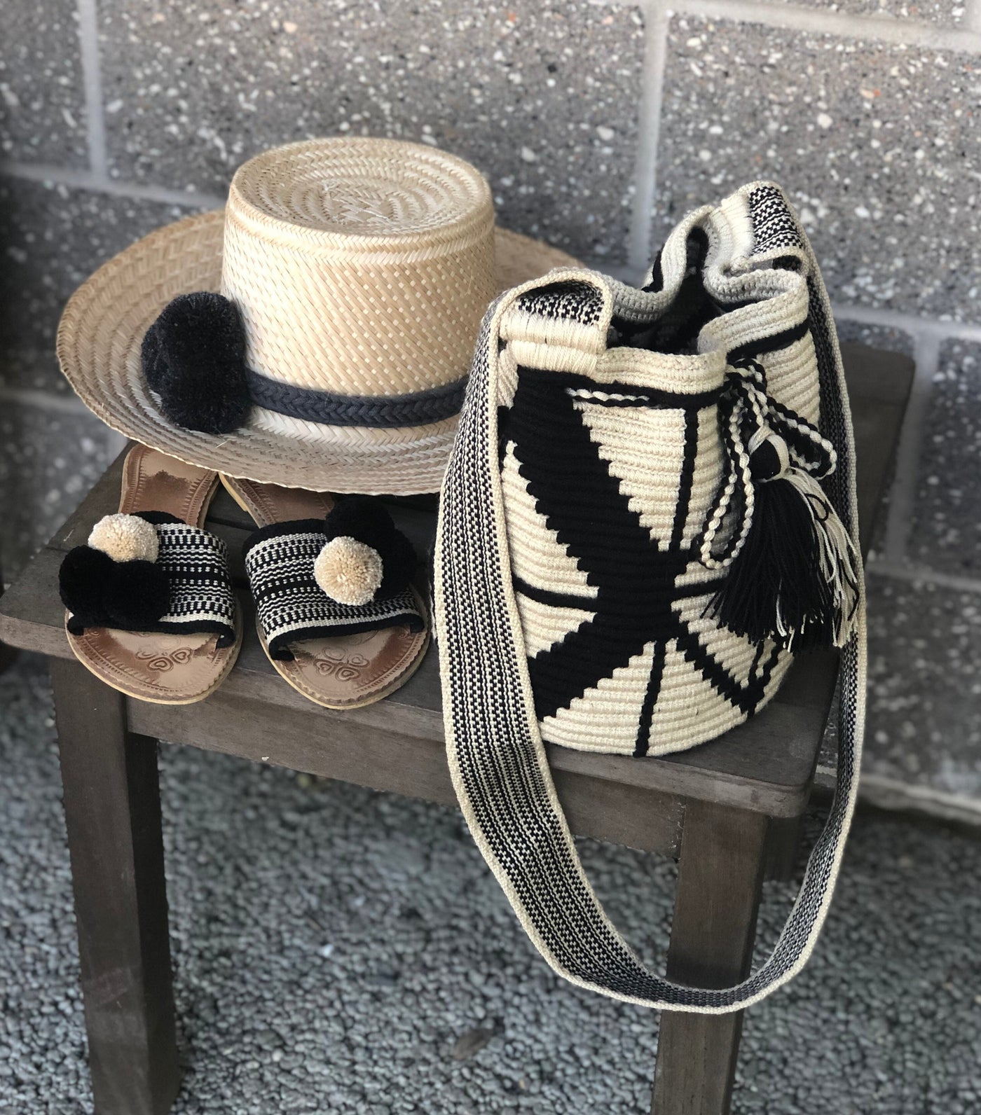 Perissa Beach Bags | Mini Bags Mini Crochet Bag - Crossbody Boho Bag - Authentic Wayuu Mini Mochila 