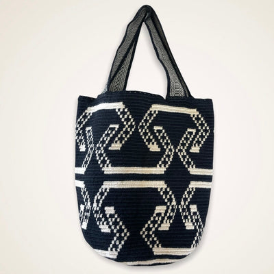 Cute Black Maxi Tote Crochet Bags | Extra Large Beach Bags