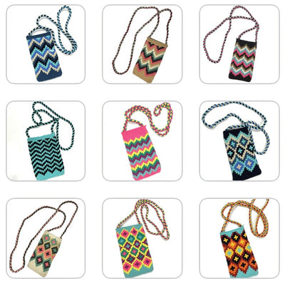 Phone Purses | Crossbody Crochet Phone Bags Crossbody Crochet Boho Bag Preorder (5weeks) *Add detail in Checkout Notes 