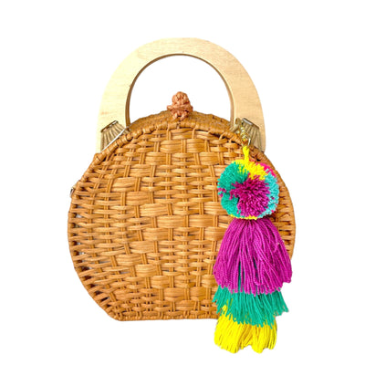 Cute Summer Tassel Bag Charm | Boho Pompom Charm | Purse Charm for summer | Colorful 4U