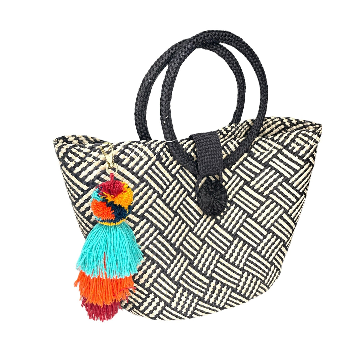 Tassel Bag Charms on tote | Colorful 4U