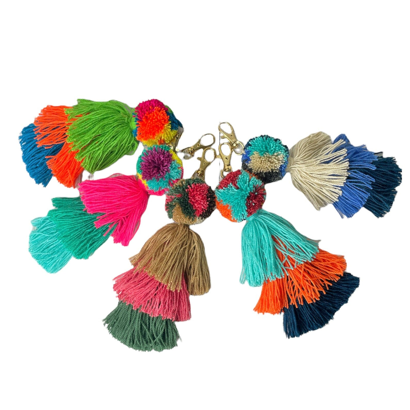 Colorful Tassel Bag Charms | Boho Pompom Charms | Purse Charm for summer | Colorful 4U