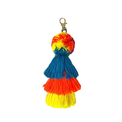 Neon Tassel Bag Charm | Boho Pompom Charm | Purse Charm for summer | Colorful 4U