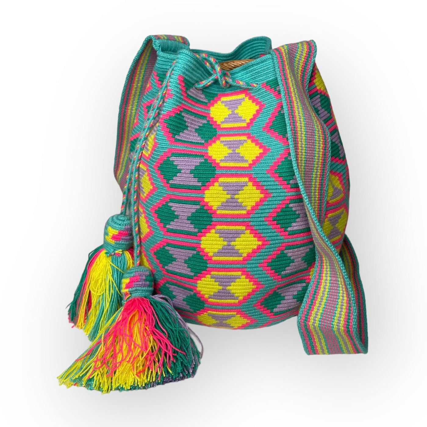 Turquoise Premium Summer Solstice Crochet Bags | Large Beach Bag | Colorful 4U