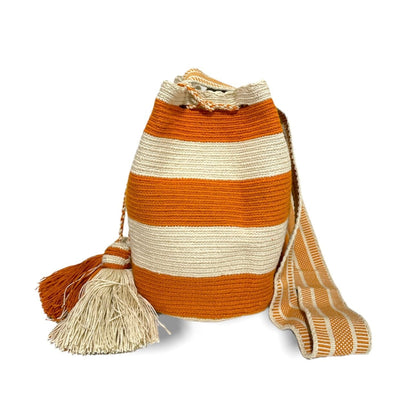 Striped Crossbody Crochet Bags for Fall | Pumpkin Spice Fall 2022 Collection | Colorful 4U
