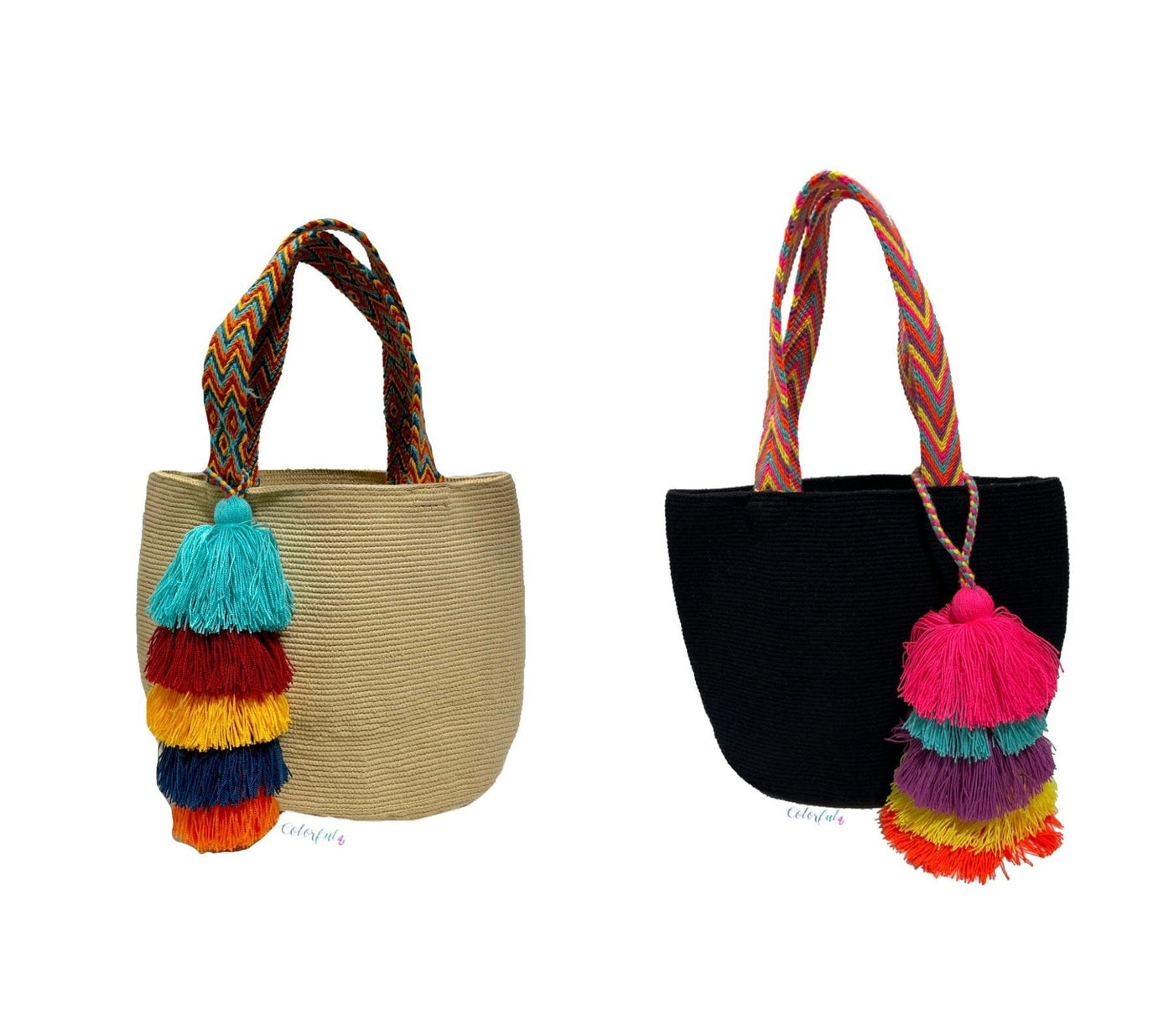 Solid Beach Tote Bag - Summer Crochet Bag-Boho Bag BEACH BAG - CROCHET TOTE BAG 