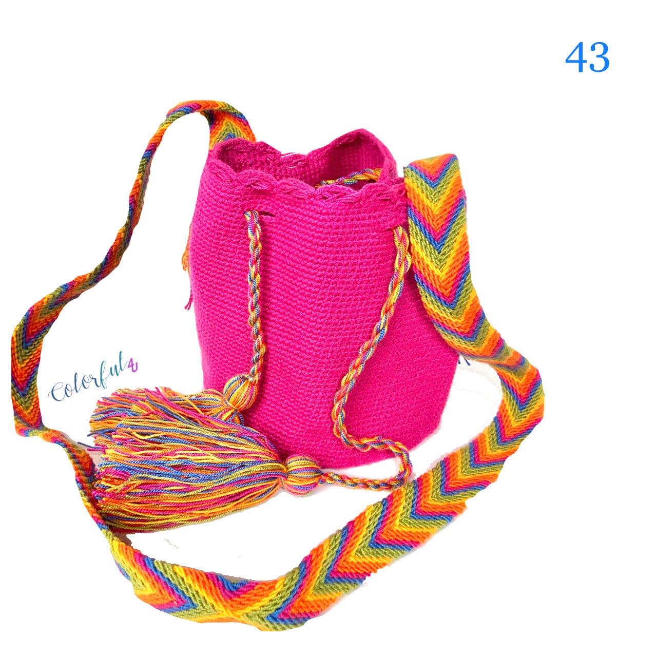 Mini Fuchsia Crochet Bag for Girls | Small Crossbody Bag for summer