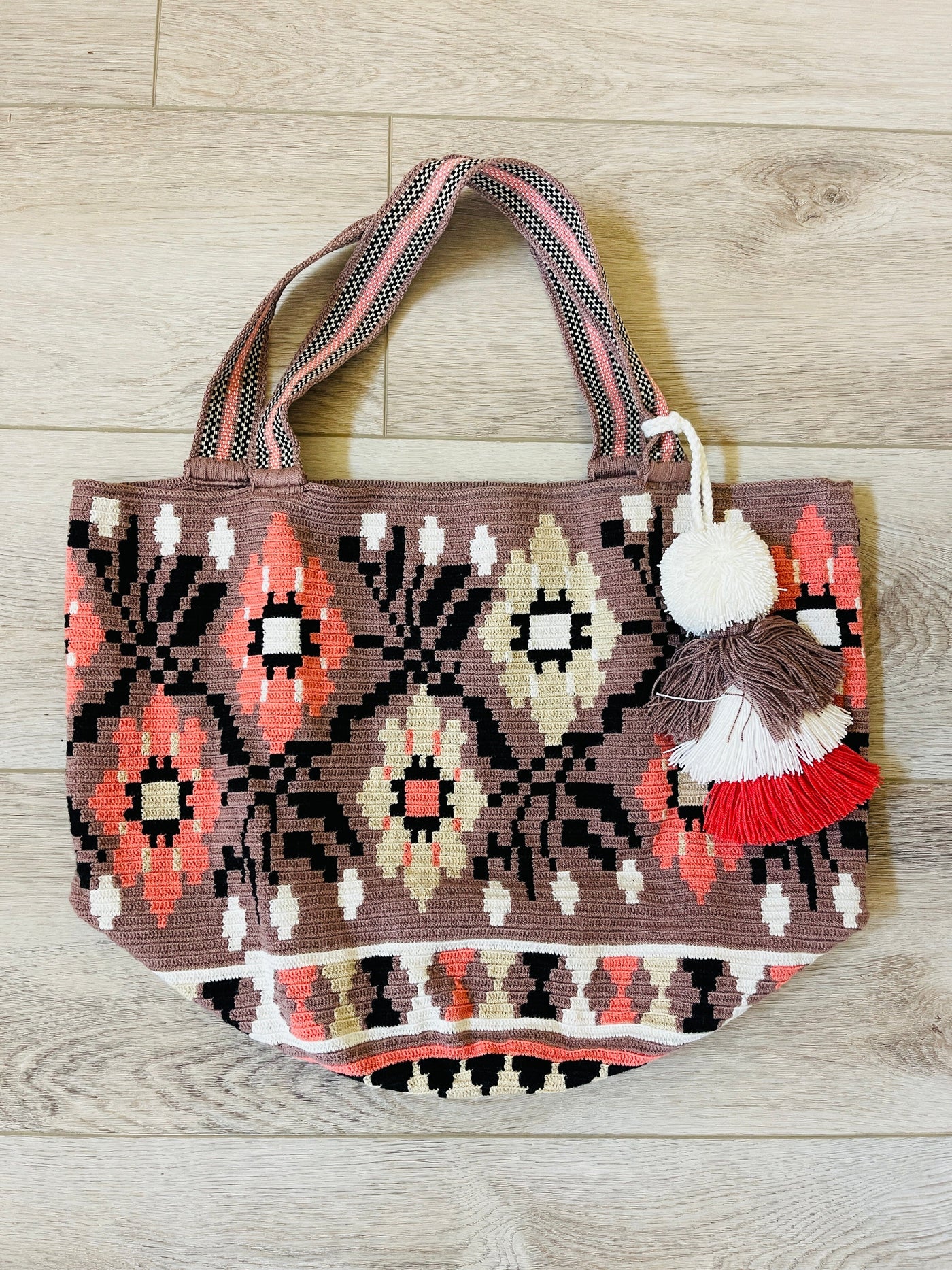 Spring & Summer Maxi Tote Beach Bags | Soft crochet XL BEACH BAG - CROCHET TOTE BAG 