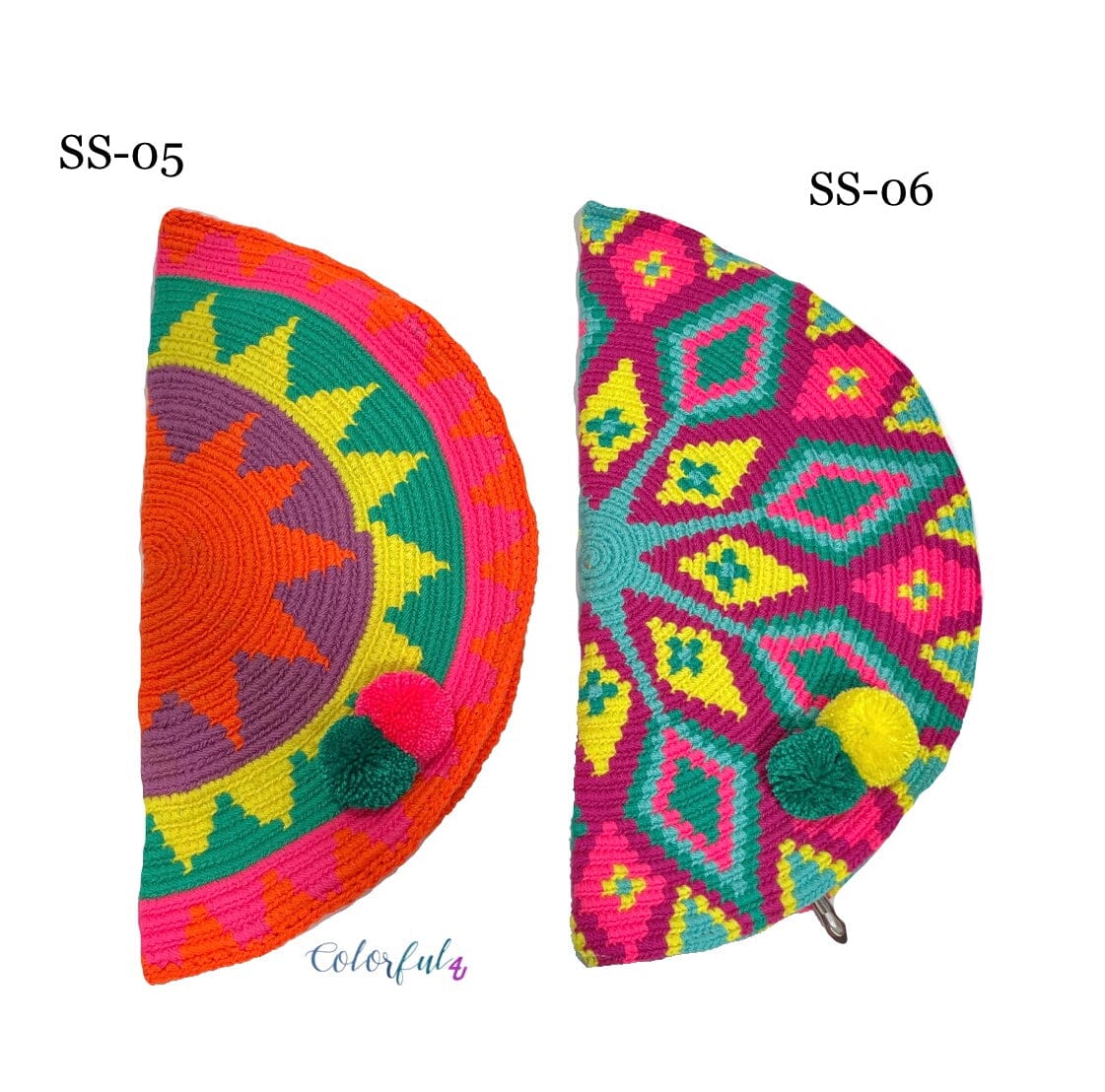 Spring & Summer Moon Clutch Bags Boho Clutch Bag - Wayuu Crochet Envelope SS05 Summer Solstice 