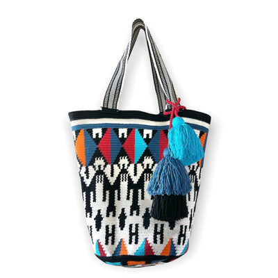 Black Large Crochet Summer Tote Bag | Best Beach Tote Bags for Moms